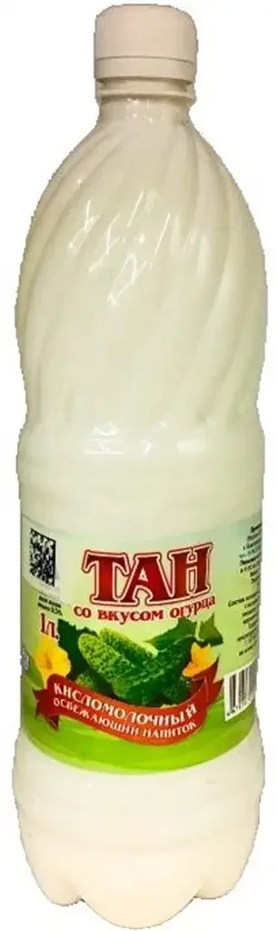 Кисломолочный освежающий напиток "Тан" со вкусом огурца, 1 л.