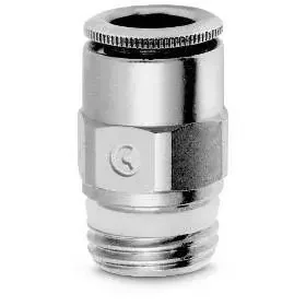 Фото для Фитинг прямой цанга 6мм - резьба 3/8"M металл CAMOZZI