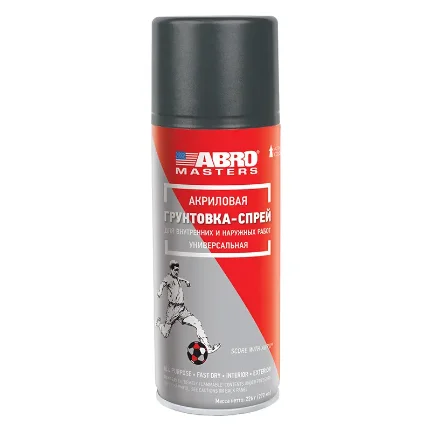 Фото для Грунтовка (серая) СПРЕЙ ABRO MASTERS (12)