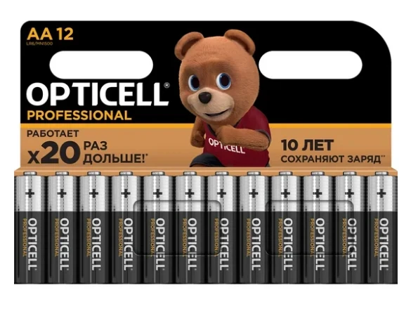 Фото для Батарейка AA 1,5V 12шт OPTICELL PROFESSIONAL 
