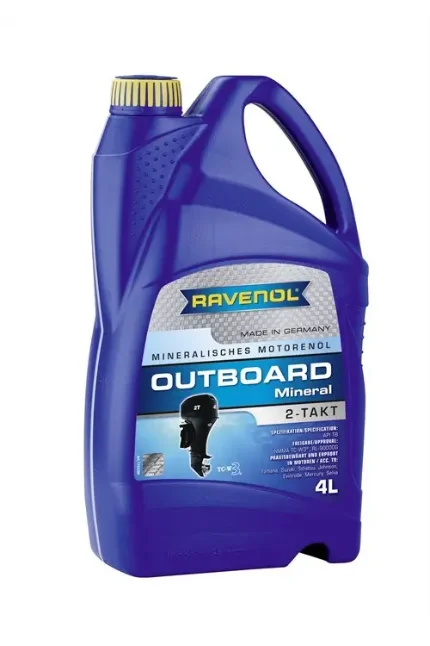 Фото для Масло RAVENOL Outboardoel для лодочных моторов 2T Mineral 4л