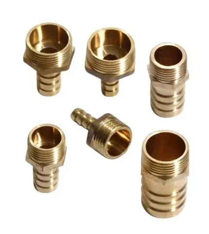 Фото для Фитинг прямой елочка 8мм - резьба 1/2"M металл