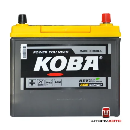 Фото для Аккумулятор KOBA AX S65D26L, Корея (AGM Battery - Absorbent Glass Mat for Start-Stop+ ) HYBRID