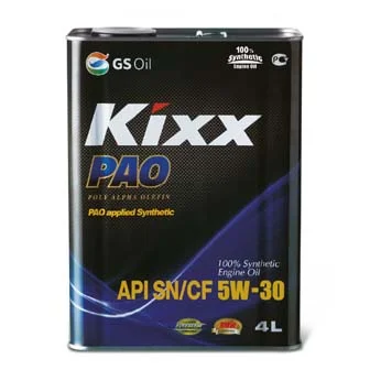 Моторное масло GS Kixx PAO 5W30 SN/CF/C3 (4л) жесть