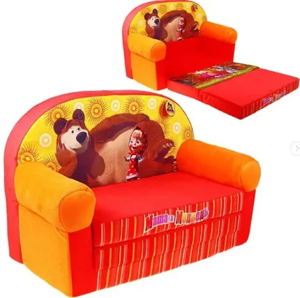 Мягкий диван "Маша и медведь"