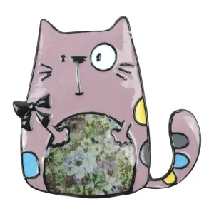 Фото для Брошь Lilly&Mia Кот с цветочным декором