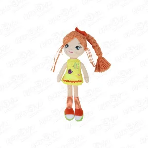 Игрушка Кукла с рыжими волосами с косичкой в гетрах 38см