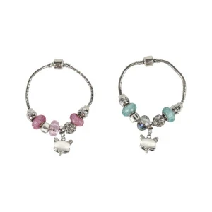 Фото для Браслет Кошечка с бусинами в ассортименте