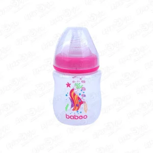 Бутылка baboo Sealife пластиковая с силиконовым широким горлышком 150мл с 0мес