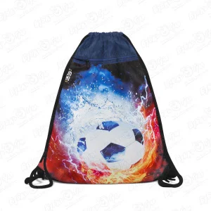 Мешок для обуви JUNGER принт футбольный мяч огонь и вода