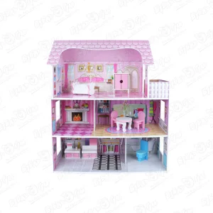 Дом для куклы Lanson Toys деревянный 70см с 3лет