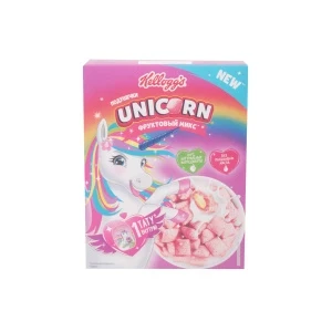 Фото для Завтрак готовый Kelloggs Unicorn подушечки фруктовый микс 200г