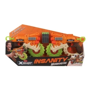 Фото для Набор ZURU X-Shot Horror Fire бластер со стелами 2шт с 8лет