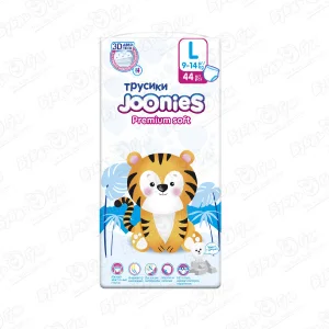 Подгузники-трусики Joonies Premium Soft L 9-14кг 44шт