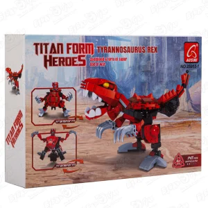 Конструктор Робот-динозавр Ausini Titan Form Heroes Tyrannosaurus Rex красный 147дет. с 6лет