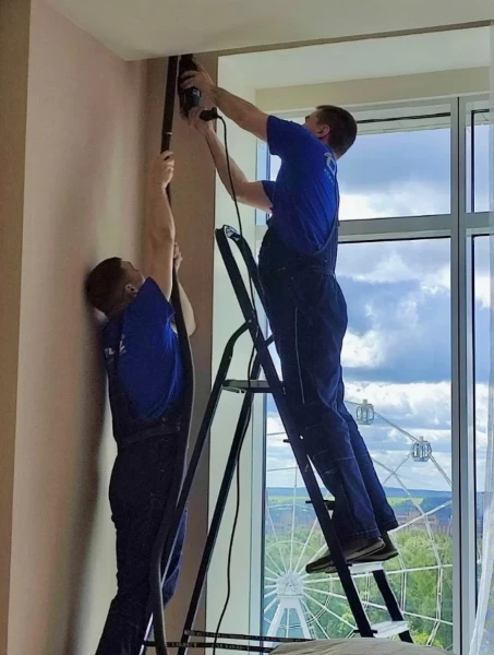 Фото для Установка карнизов и гардин для штор