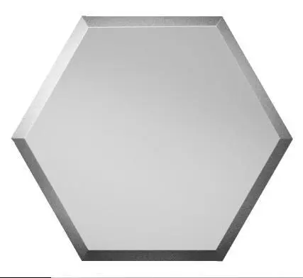 Плитка зеркальная серебро матовая фацет "Сота" 200*173 ДСТ