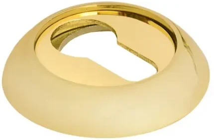 Фото для Накладка на ключевой цилиндр круглая золото Морелли