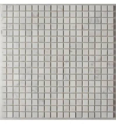 Мозаика Bianco Carrara Pol чип 15*15*4мм, 305*305 ORRO MOSAIC