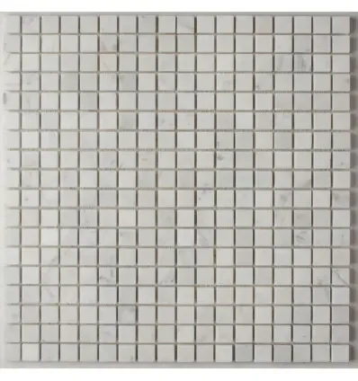 Фото для Мозаика Bianco Carrara Pol чип 15*15*4мм, 305*305 ORRO MOSAIC