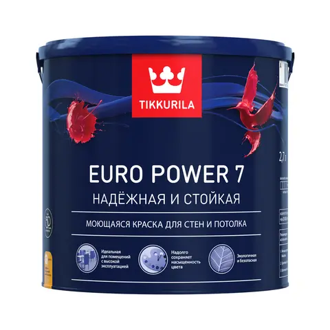 TIKKURILA Краска "Euro Power 7" основа C 0,9 л