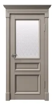 Полотно дверное Серена каменный, серебро 800*2000