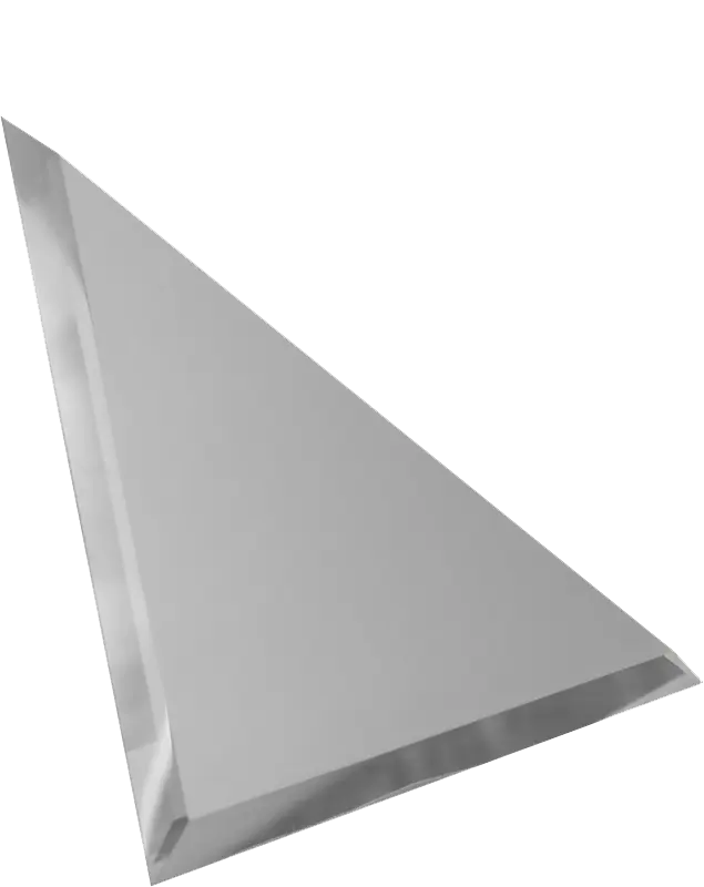 Плитка зеркальная серебро матовая фацет "Треугольник" 200*200 ДСТ