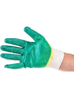 Перчатки хб с двойным латексным обливом 67851