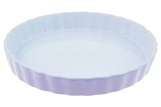 Фото для Форма керамическая 24,5х24,5х4 см TM Appetite круглая,лиловый