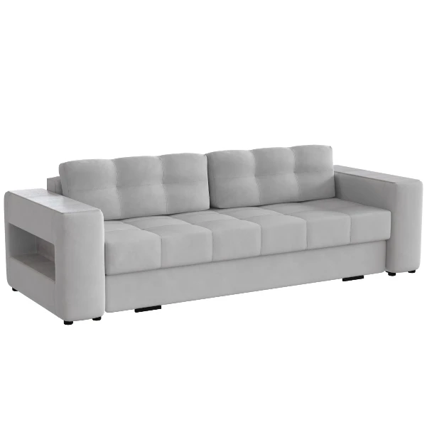 Фото для Диван раскладной Доро (Светло-серый/Холст белый)