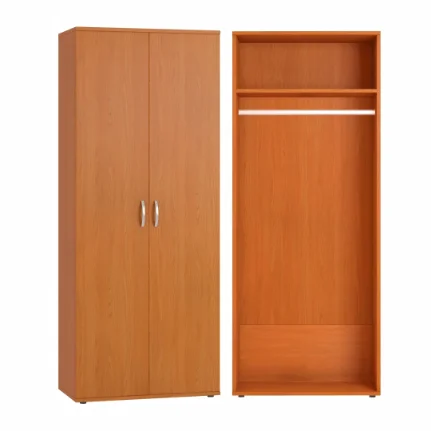 Шкаф 2-х дверный для одежды Гермес Шк35 (Клен ванкувер)