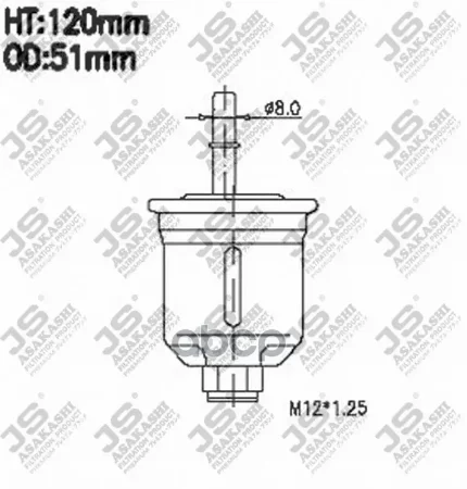 Фото для Фильтр Топливный Df Xxx (Gdi 4g93) Js Asakashi Fs3211 (Mr266494/Mr212200) JS Asakashi арт. FS3211