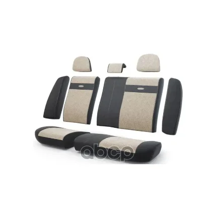 Фото для Чехлы На Сиденья Trs-002 G Bk/L Be Кожа, Черн./Св.Бежев., Задний Ряд (1шт) AUTOPROFI арт. TRS-002 G BK/L BE