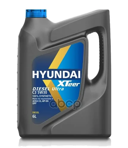 Фото для HYUNDAI XTeer Масло Моторное 5w30 C3 Hyundai Xteer Diesel Ultra 6л