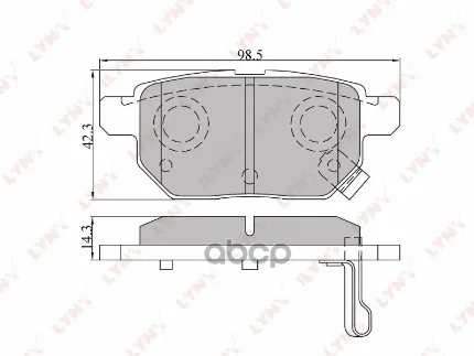 Фото для Колодки Тормозные Pf-1519 Lynx Bd7543 LYNXauto арт. BD7543