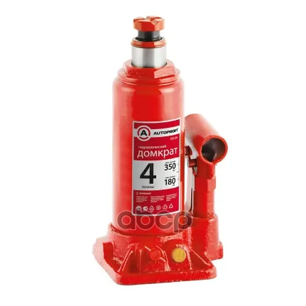 Фото для Домкрат 4 Т Гидравлический Бутыл. (350Мм) 1/5 Автопрофи Dg-04 AUTOPROFI арт. DG-04