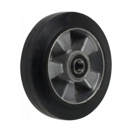 Фото для Колесо для гидр/тележки 160х50мм резиновый обод, с подш., неповоротное - TOR