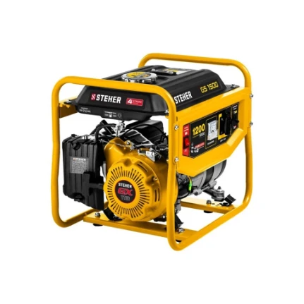 Фото для Генератор 1,2 кВт бензиновый, 220В, 87см3, 4,4л - Steher