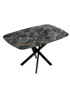 Стол обеденный Оникс Стекло (подстолье кросс)