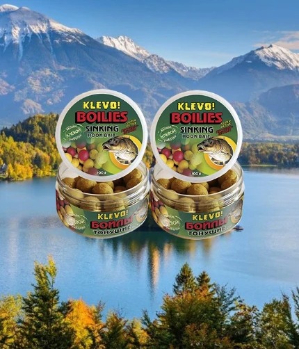 Фото для Бойлы Klevo Boilies Sinking Hook Bait Протеин+Бетаин 14 мм 100 гр в ассортименте