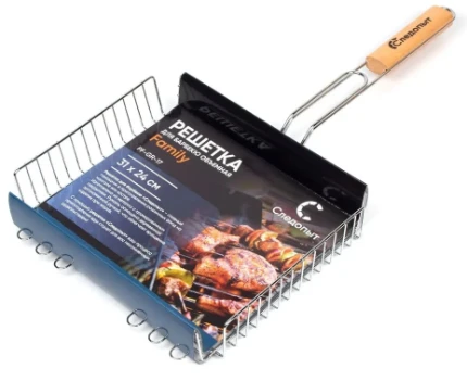 Фото для Решетка для барбекю Следопыт 31*24*5,5см