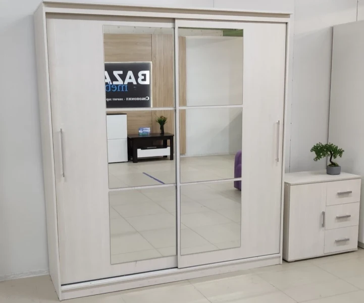 Фото для Шкаф-купе ЭЛЕГАНТ №3 1,5 (Сандал светлый) МИФ