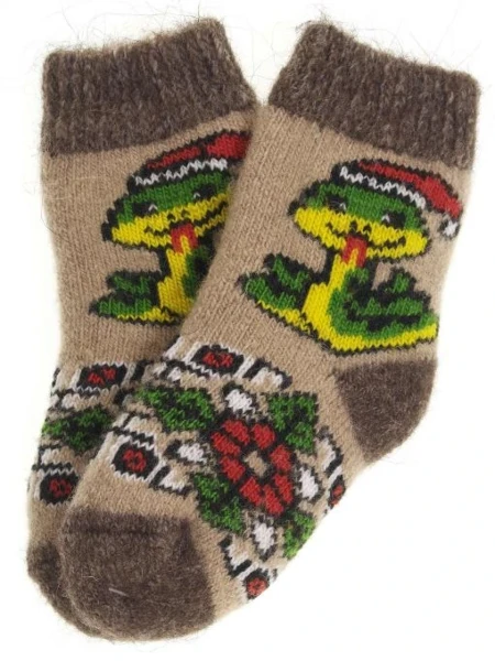 Фото для 6564 Носки дет "Новогодняя змея"