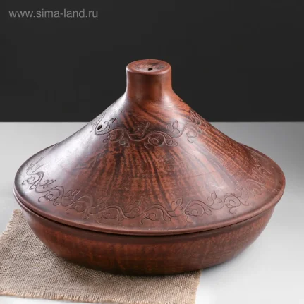 Фото для Тажин из красной глины, 3 л, микс 733169