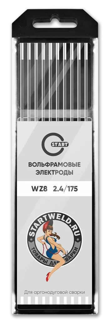 Вольфрамовый электрод WZ 8 2,4/175 (белый) WZ2024175