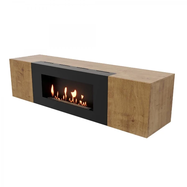 Фото для Тумба с биокамином Firelight BFP-P1600 дуб вотан