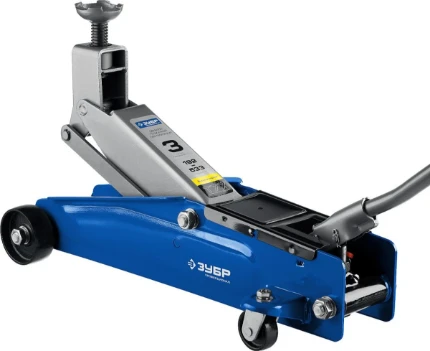 Фото для ЗУБР Т-77, 3 т, 192 - 533 мм, подкатной домкрат с высоким подъемом, Профессионал (43055-3)