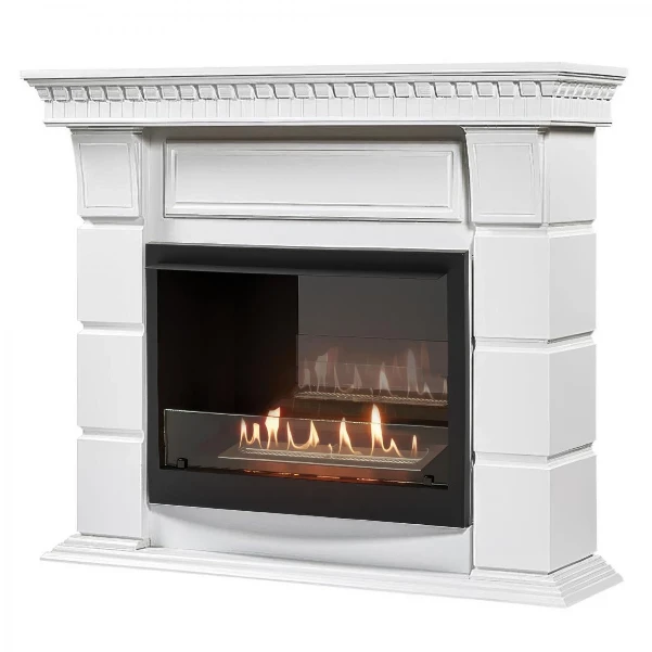 Фото для Каминокомплект: Биокамин Firelight BFP/P-2520, портал Elegante 25 белый