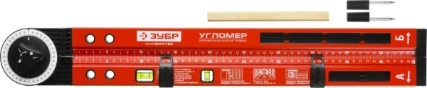 Фото для ЗУБР УГЛОМЕР, 500 мм, складной уровень-угломер (34740)