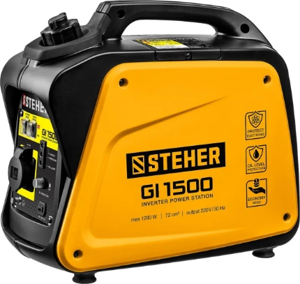 Фото для STEHER 1200 Вт, инверторный генератор (GI-1500)